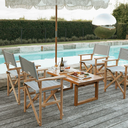 THE DIRECTORS CHAIR - Lauren's Navy Stripe - Business & Pleasure Co. 