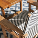 THE DIRECTORS CHAIR - Lauren's Navy Stripe - Business & Pleasure Co. 