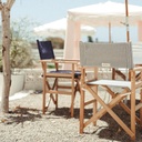 THE DIRECTORS CHAIR - Lauren's Navy Stripe - Business & Pleasure Co. 