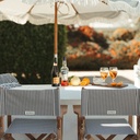 THE DIRECTORS BAR STOOL - Lauren's Navy Stripe - Business & Pleasure Co. 