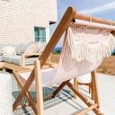THE SLING CHAIR - Lauren's Pink Stripe - Business & Pleasure Co. 