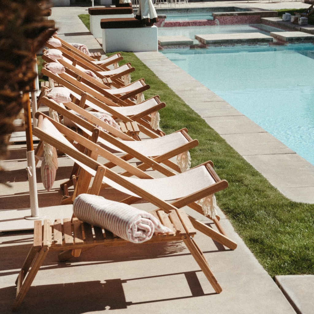 THE SLING CHAIR - Lauren's Pink Stripe - Business & Pleasure Co. 
