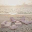 THE RECLINING PILLOW LOUNGER - Lauren's Pink Stripe - Business & Pleasure Co. 