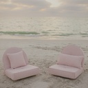 THE RECLINING PILLOW LOUNGER - Lauren's Pink Stripe - Business & Pleasure Co. 