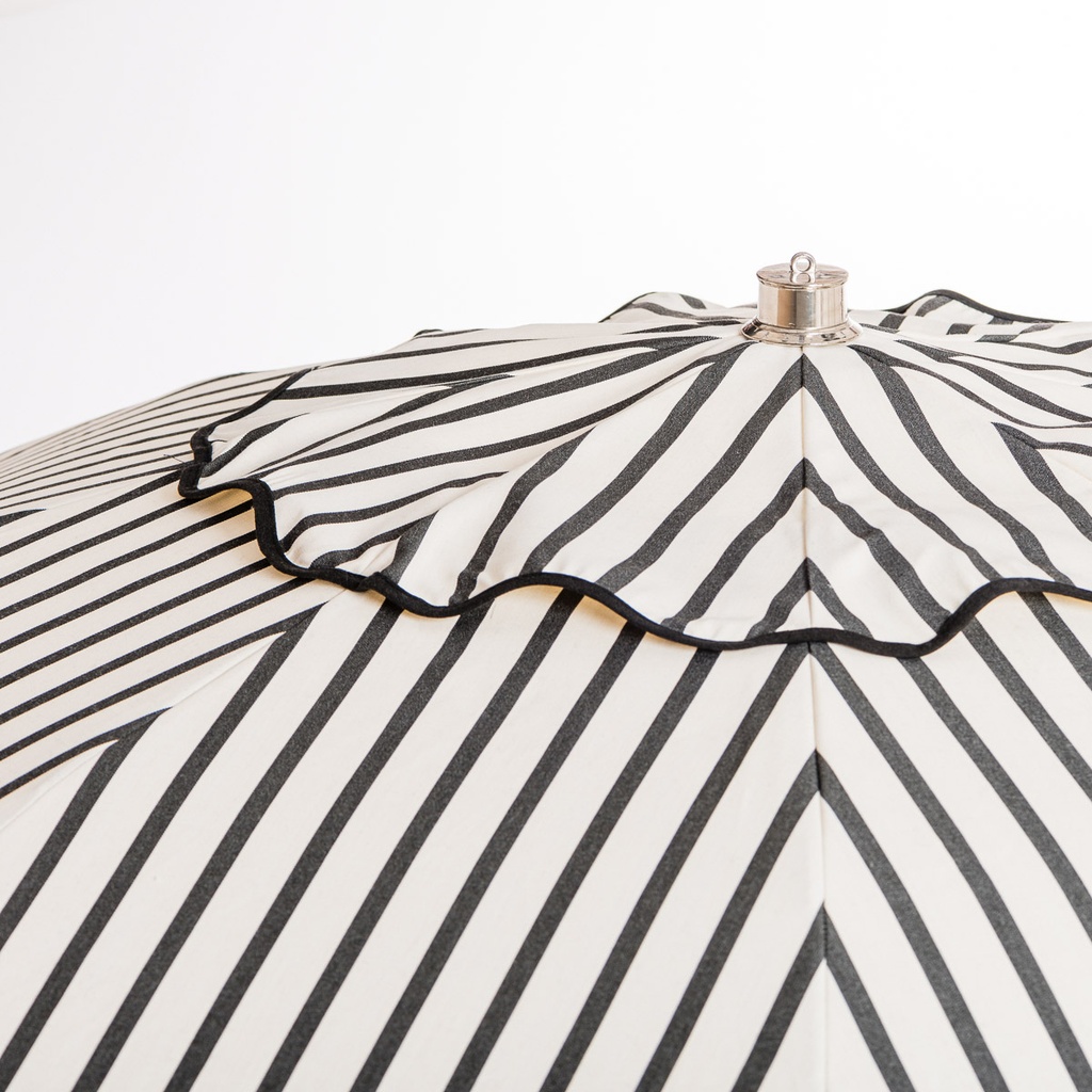 THE CLUB UMBRELLA - Monaco Black Stripe - Business & Pleasure Co. 