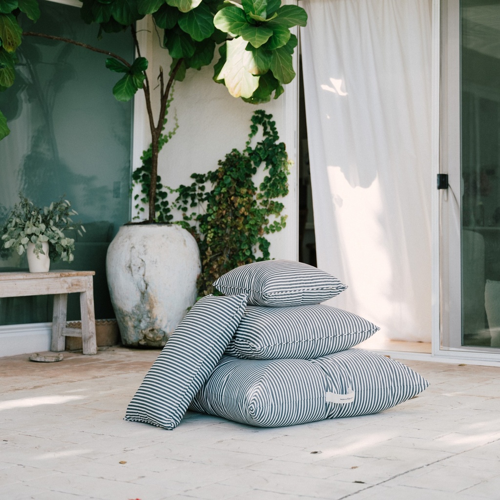 THE FLOOR PILLOW - Lauren's Navy Stripe - Business & Pleasure Co. 