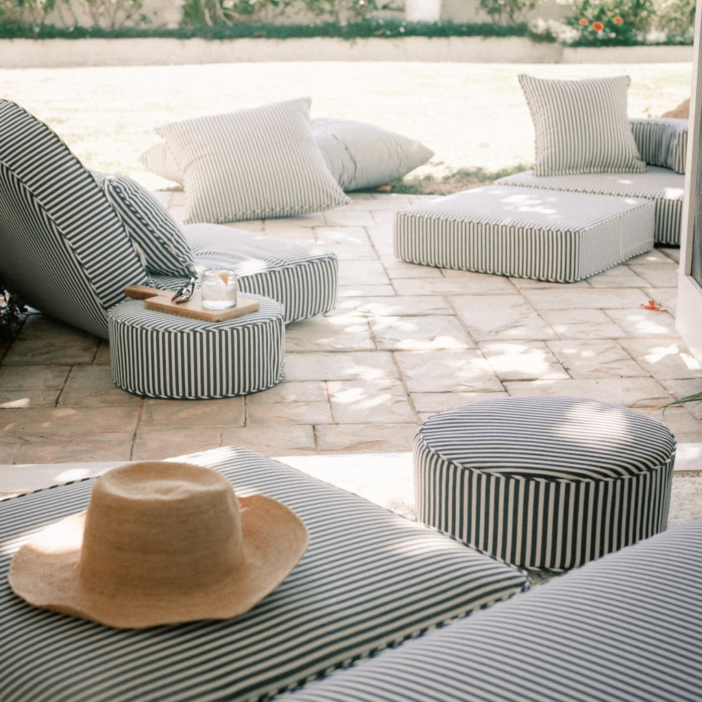 THE MODULAR PILLOW STACK - Lauren's Navy Stripe - Business & Pleasure Co. 