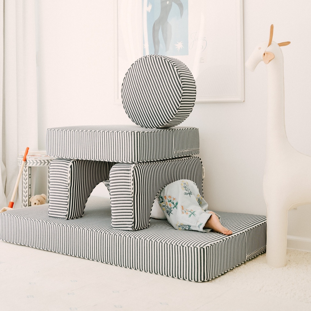 THE MODULAR PILLOW STACK - Lauren's Navy Stripe - Business & Pleasure Co. 