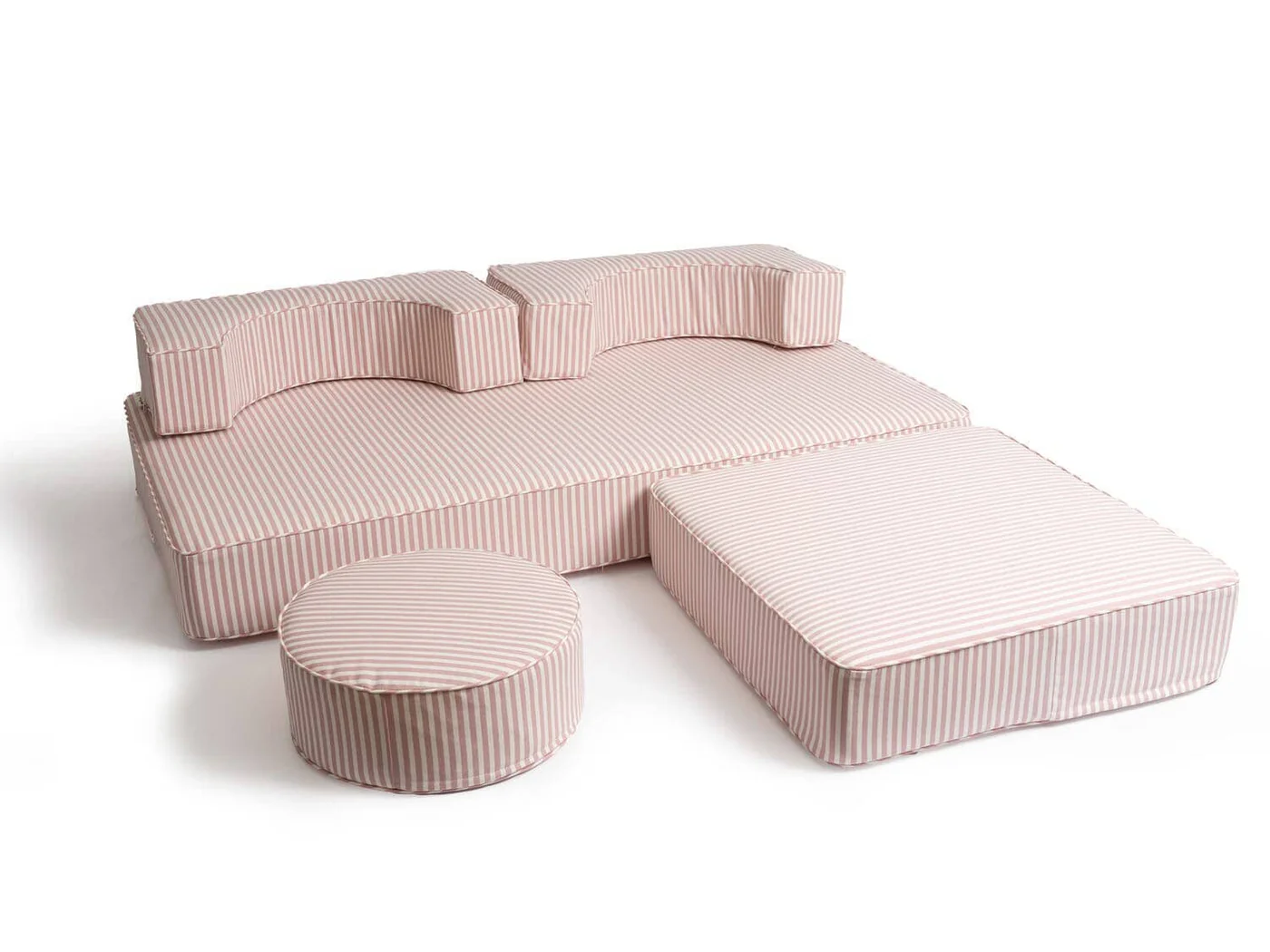 THE MODULAR PILLOW STACK - Lauren's Pink Stripe - Business & Pleasure Co.