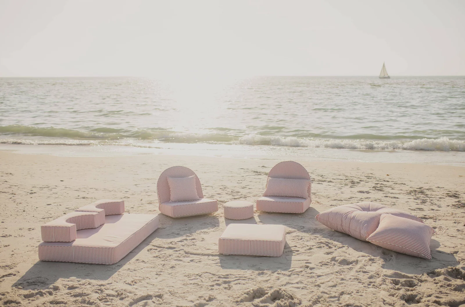 THE MODULAR PILLOW STACK - Lauren's Pink Stripe - Business & Pleasure Co.