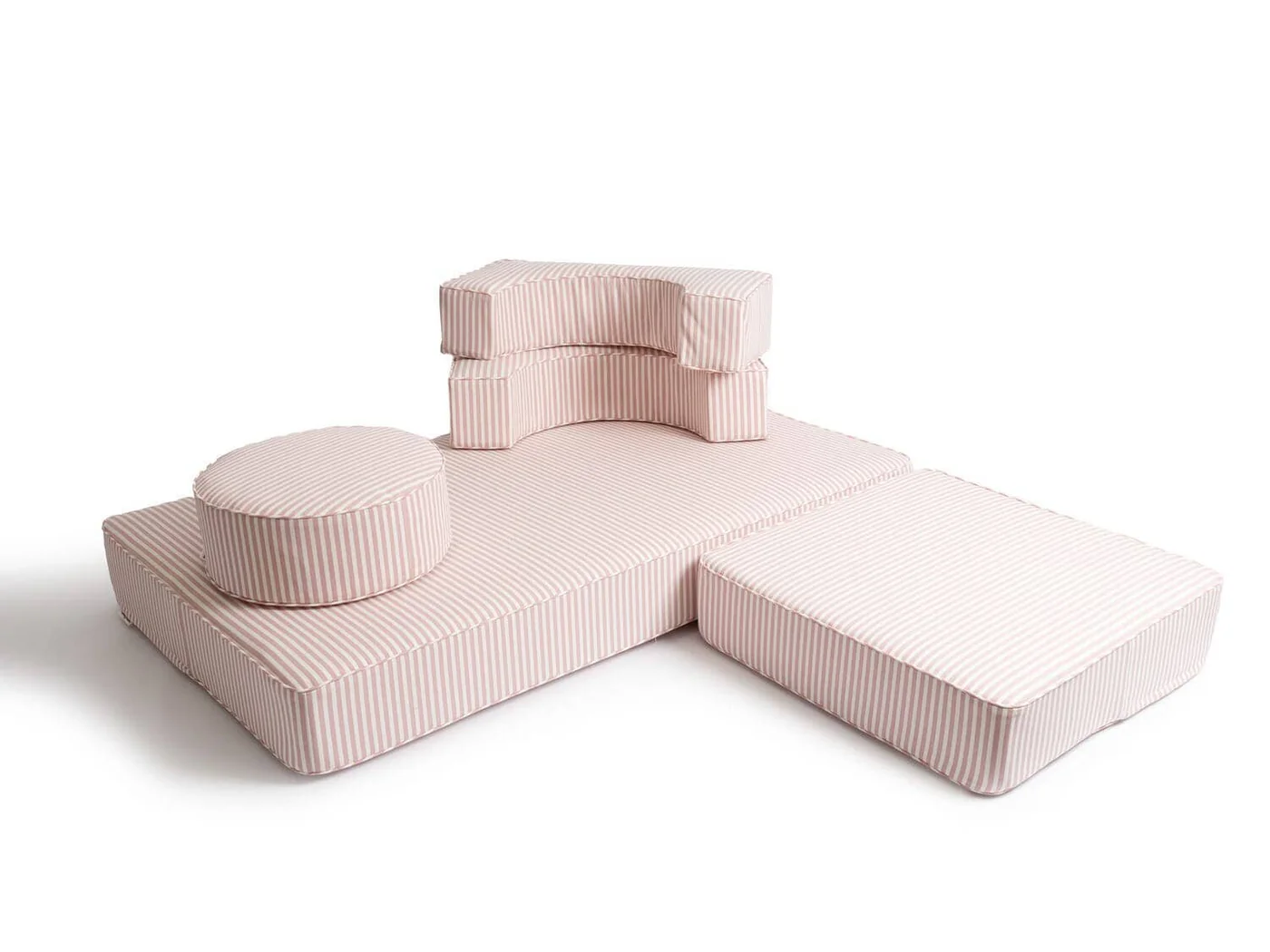 THE MODULAR PILLOW STACK - Lauren's Pink Stripe - Business & Pleasure Co.
