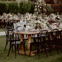 Thonet chair - dark oak - stackable