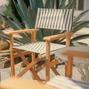 THE DIRECTORS CHAIR - Monaco Black Stripe - Business & Pleasure Co.