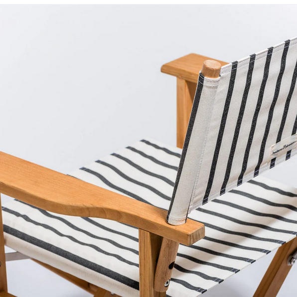 THE DIRECTORS CHAIR - Monaco Black Stripe - Business & Pleasure Co.