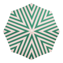 THE AMALFI UMBRELLA  - Bistro Green Stripe - Business & Pleasure Co.