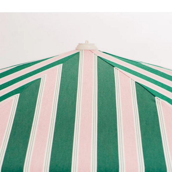 THE AMALFI UMBRELLA  - Bistro Green Stripe - Business & Pleasure Co.
