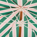 THE AMALFI UMBRELLA  - Bistro Green Stripe - Business & Pleasure Co.