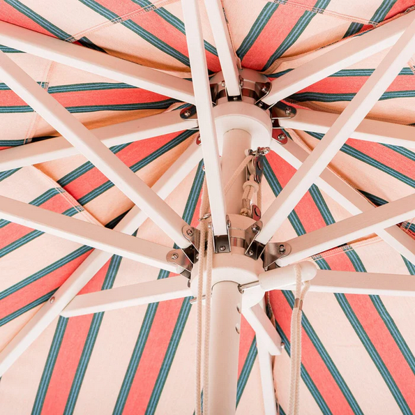 THE MARKET UMBRELLA - Bistro Pink Stripe - Business & Pleasure Co.