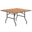 Banket tafel vierkant 122x122 cm
