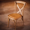 CHAISE CROSS-BACK - rustique 