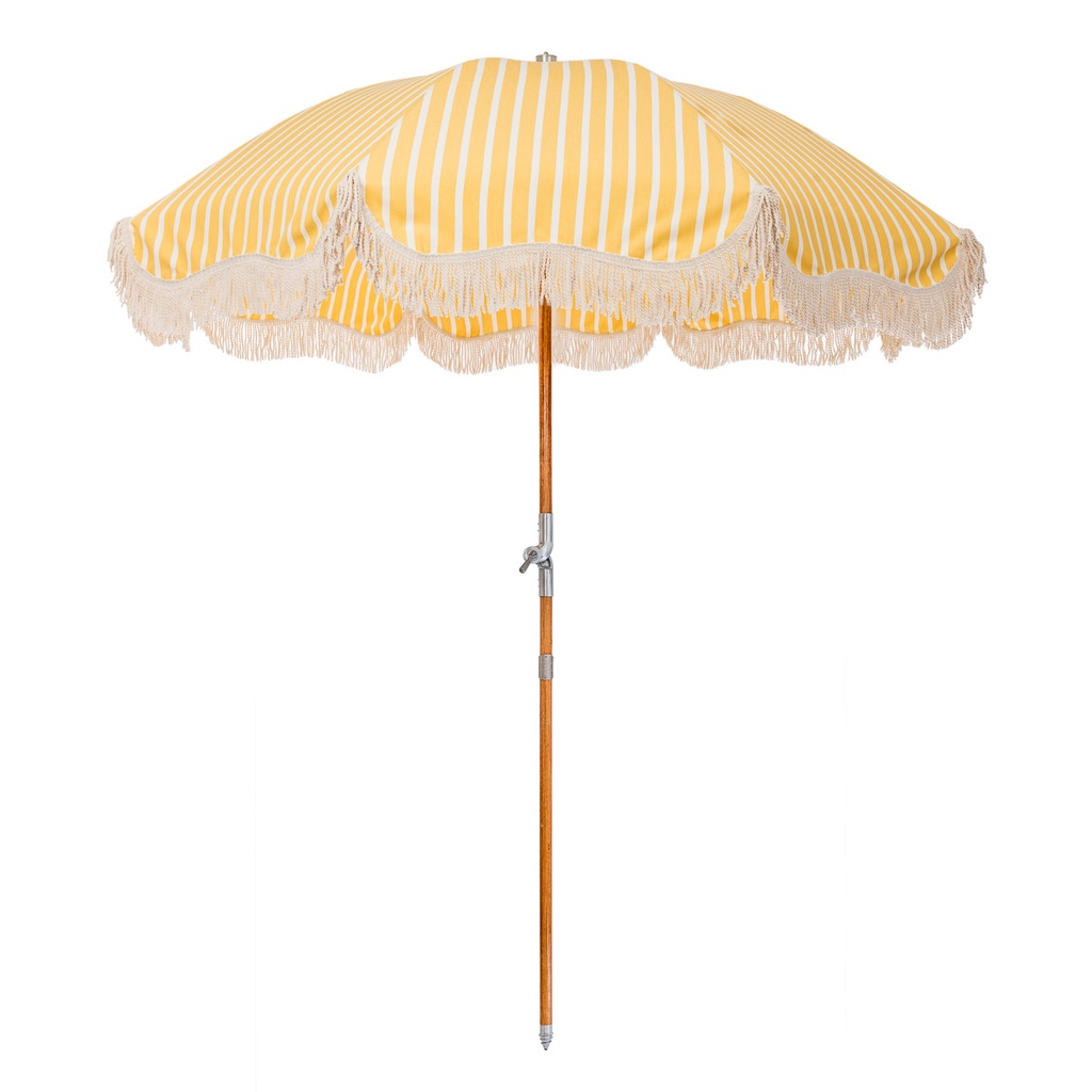 THE PREMIUM UMBRELLA - Monaco Mimosa Stripe - Business & Pleasure Co.
