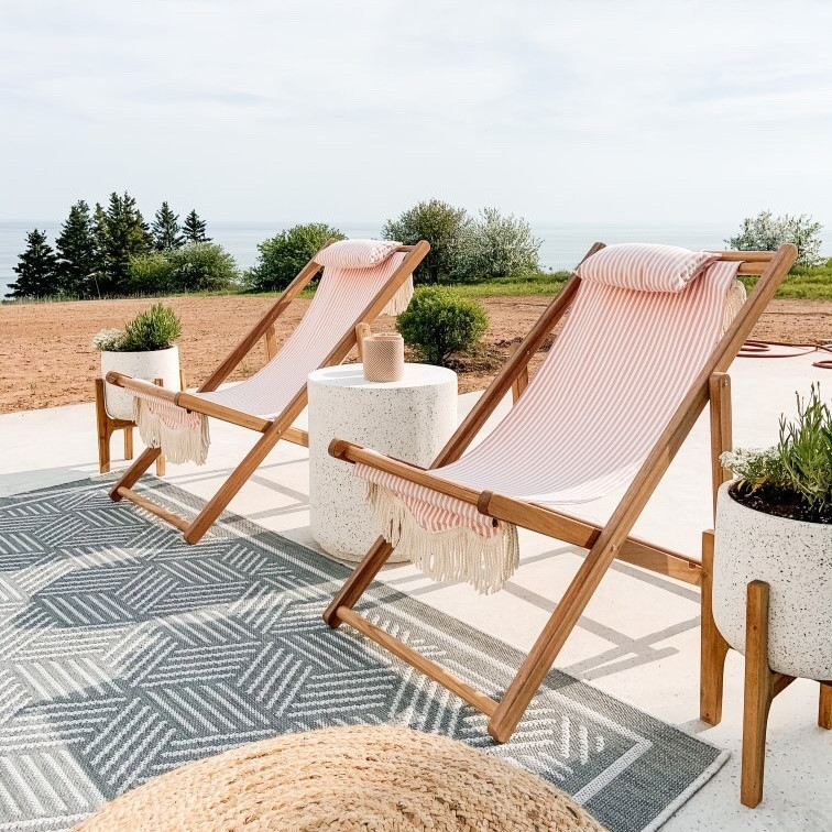 THE SLING CHAIR - Lauren's Pink Stripe - Business & Pleasure Co. 