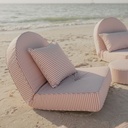THE RECLINING PILLOW LOUNGER - Lauren's Pink Stripe - Business & Pleasure Co. 