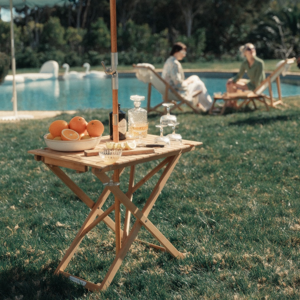 THE TALL FOLDING TABLE - Teak - Business & Pleasure Co. 