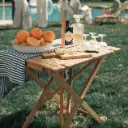 THE TALL FOLDING TABLE - Teak - Business & Pleasure Co. 