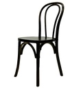 THONET STOEL - donkere eik - stapelbaar