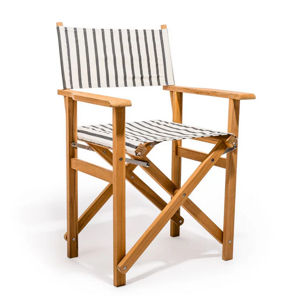 THE DIRECTORS CHAIR - Monaco Black Stripe - Business & Pleasure Co.
