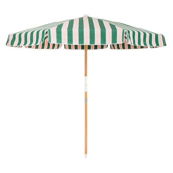 THE AMALFI UMBRELLA  - Bistro Green Stripe - Business & Pleasure Co.
