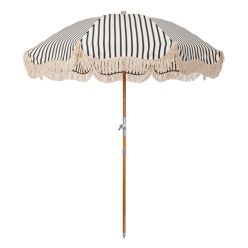 [BPU-P-MON-BLK] THE PREMIUM UMBRELLA - Monaco Black Stripe - Business & Pleasure Co.