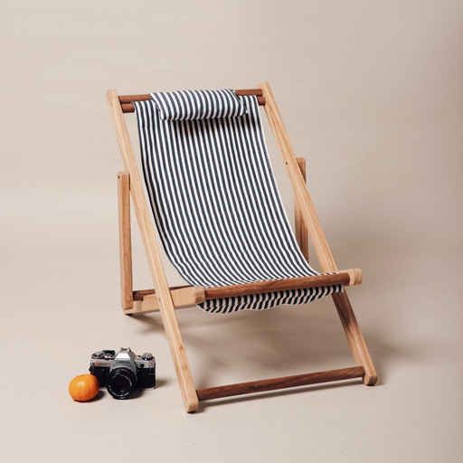 [BPC-MSL-LAU-STR] THE MINI SLING CHAIR - Lauren's Navy Stripe - Business & Pleasure Co. 