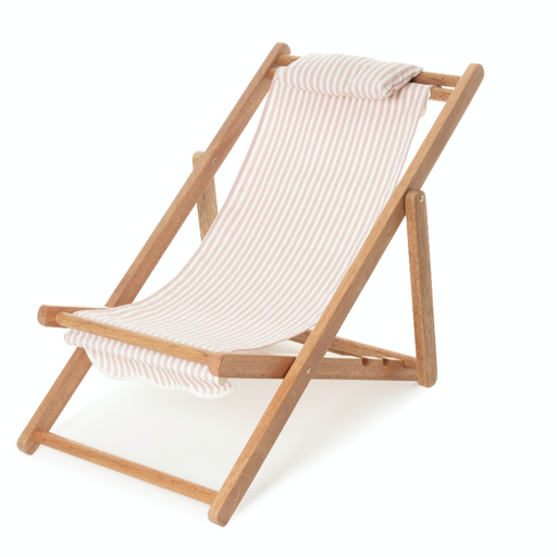 [BPC-MSL-LAU-PNK] THE MINI SLING CHAIR - Pink Navy Stripe - Business & Pleasure Co. 