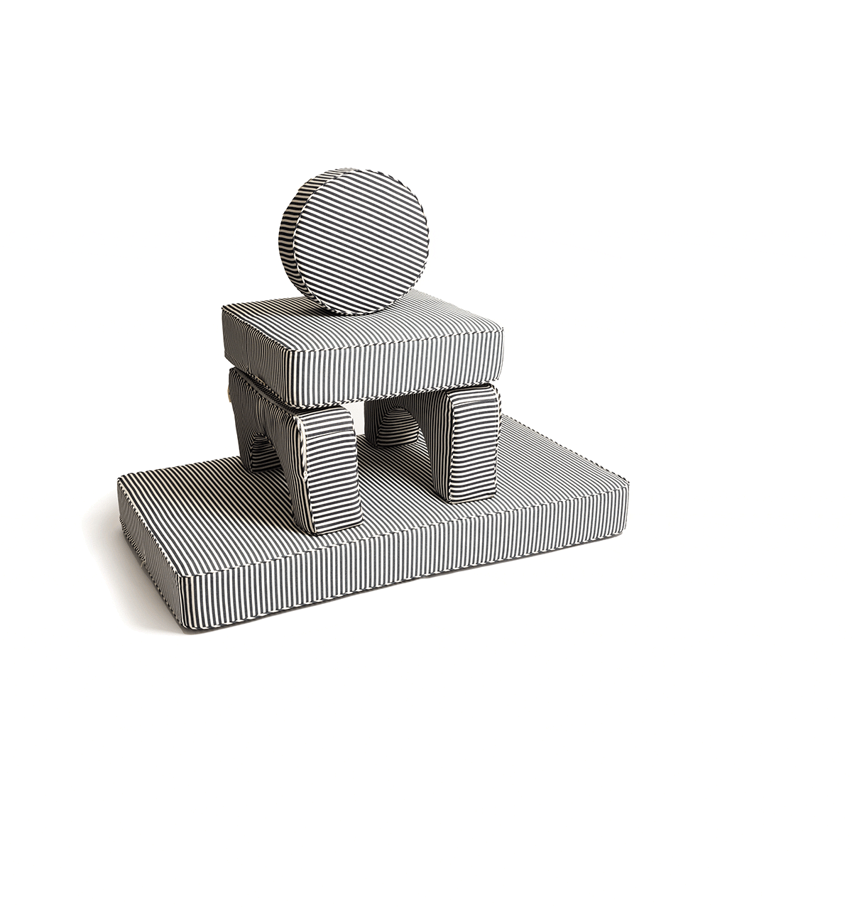 [B&P-MOD-LAU-NVY] THE MODULAR PILLOW STACK - Lauren's Navy Stripe - Business & Pleasure Co. 