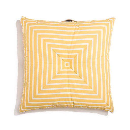 [BPP-FLO-MON-MIM] THE FLOOR PILLOW - Monaco Mimosa Stripe - Business & Pleasure Co. 