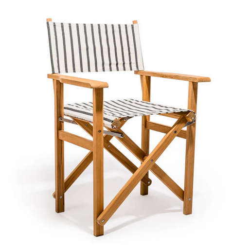 [BPC-DT-MON-BLK] THE DIRECTORS CHAIR - Monaco Black Stripe - Business & Pleasure Co.
