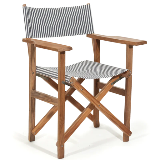 [BPC-DT-LAU-NVY] THE DIRECTORS CHAIR - Lauren's Navy Stripe - Business & Pleasure Co. 